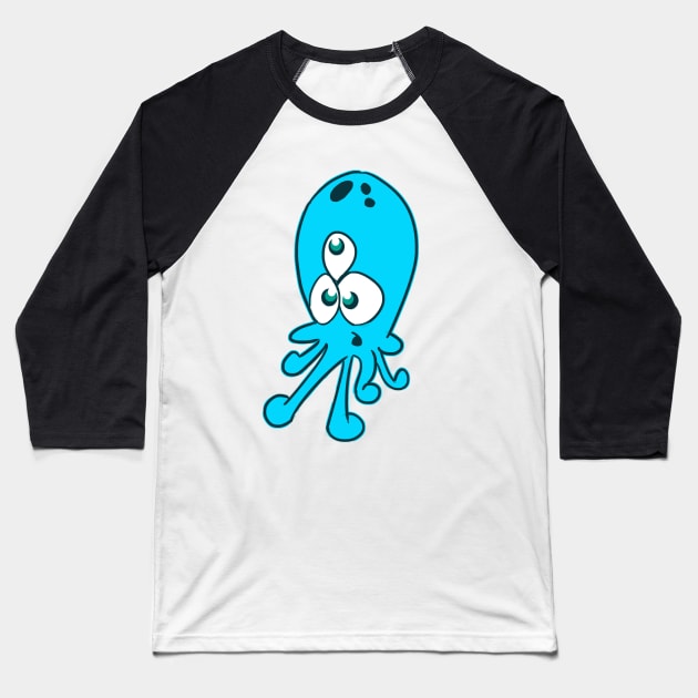 Squid Baseball T-Shirt by bedgar25